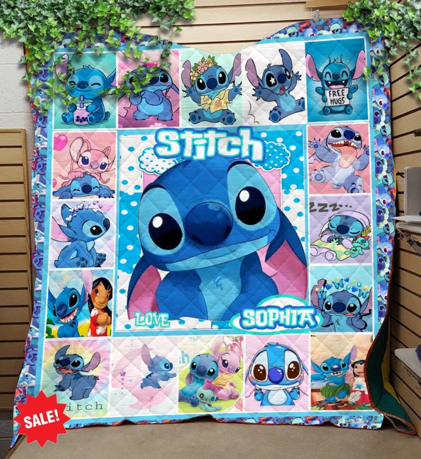 Personalized Stitch Fleece Blanket Personalized Stitch Ohana Means Family Lilo And Stitch Blanket Stitch Lover Funny Stitch Quilt